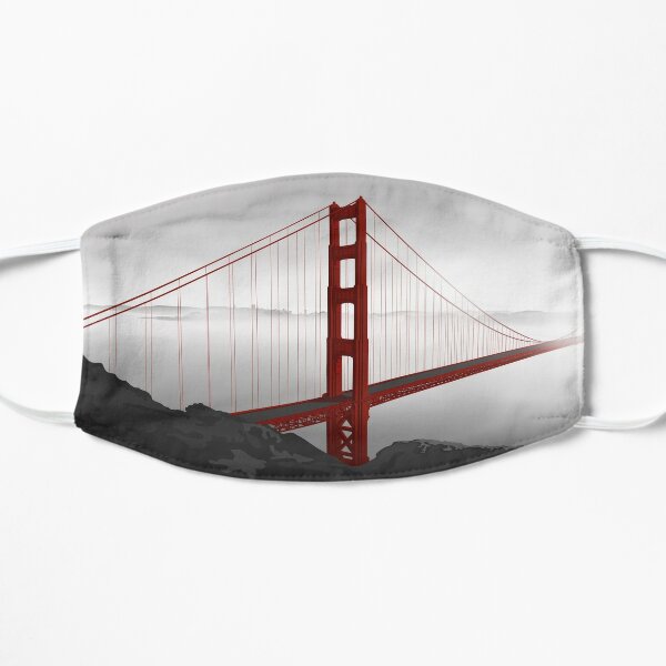 Golden Gate Bridge (Vectorillustration) Flat Mask