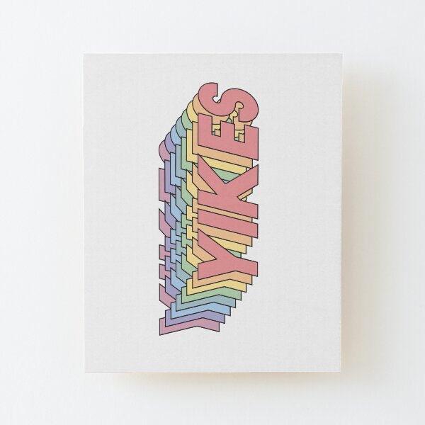 YIKES Wood Mounted Print