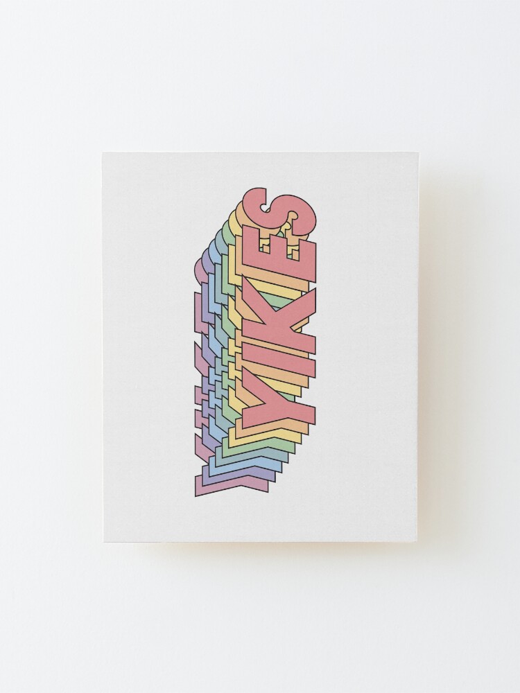 Alternate view of YIKES Mounted Print