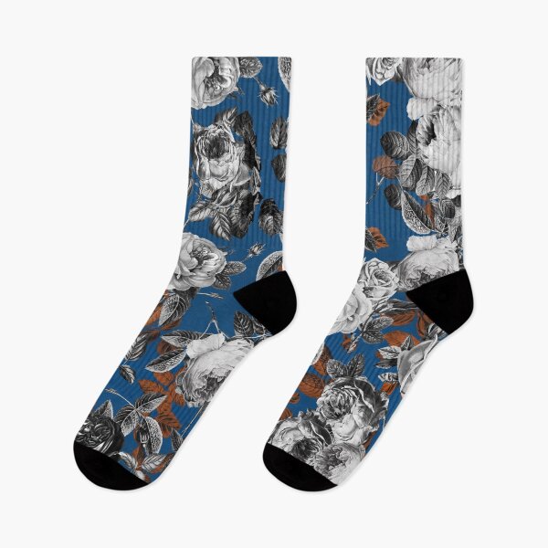 Item preview, Black White Roses Classic Blue and Copper designed and sold by tanjica.