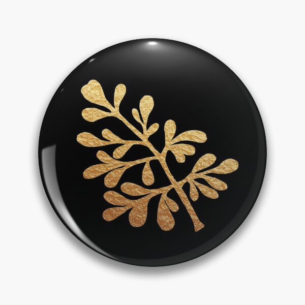 Item preview, Gold Foil Flower - Ruta designed and sold by Ruta Rudminaite.