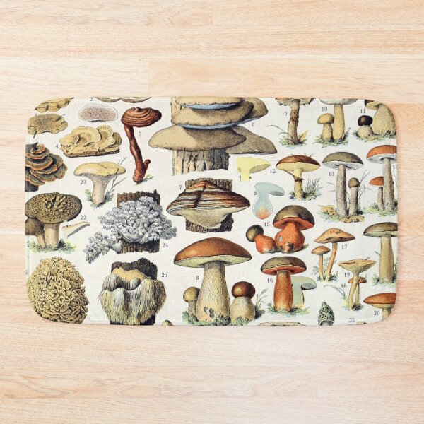 Item preview, Adolphe Millot - Champignons A - French vintage poster designed and sold by DejaVuStudio.