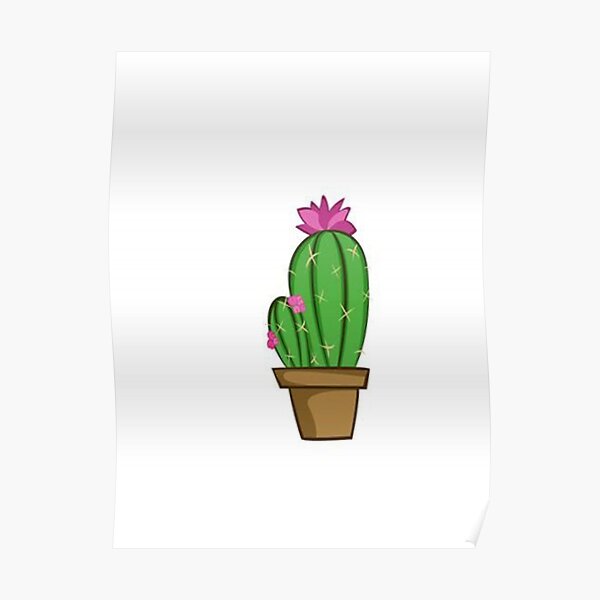 Cactus Clipart Posters Redbubble