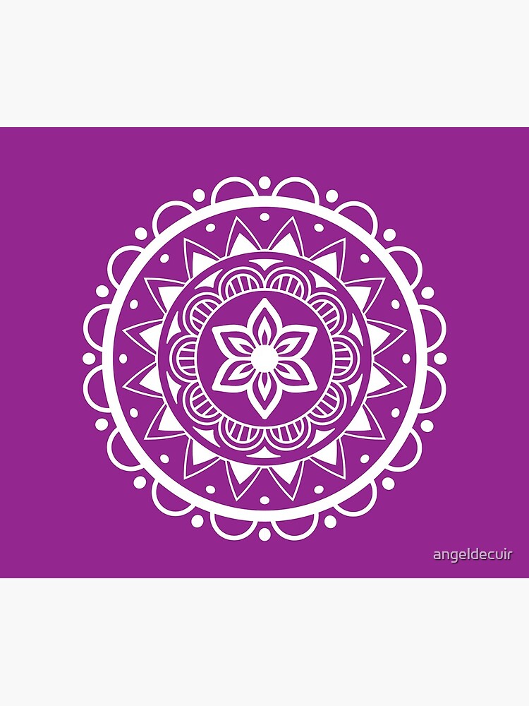 Mandala center flower de angeldecuir