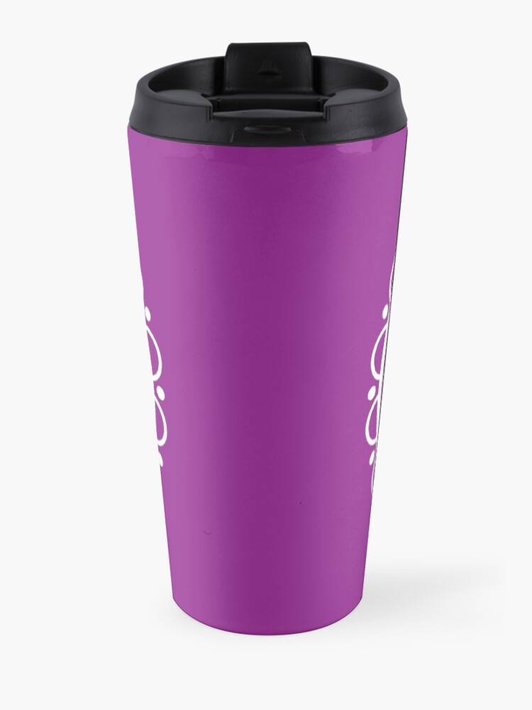 Vista alternativa de Taza de viaje Mandala center flower