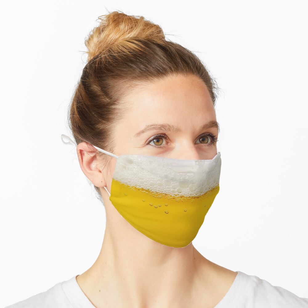 Funny Beer Design - The perfect gift for a fraternity or sororty member who loves drinking beer! Mask