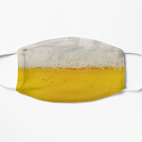 Funny Beer Design - The perfect gift for a fraternity or sororty member who loves drinking beer! Flat Mask