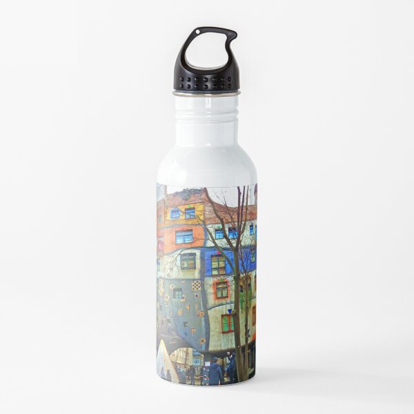 Hundertwasser House Vienna Water Bottle