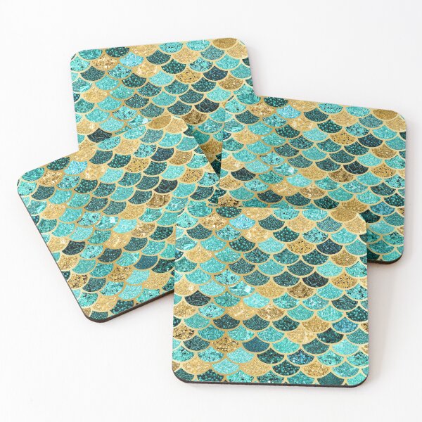 Item preview, Pretty Mermaid Scales Mermaid | Teal Blue | Pretty Face Masks Dust Masks  designed and sold by rdorsey8.
