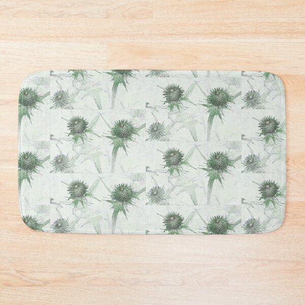 Item preview,  Green thistle, ink and watercolour style pop art designed and sold by Latch Farm  Studios.