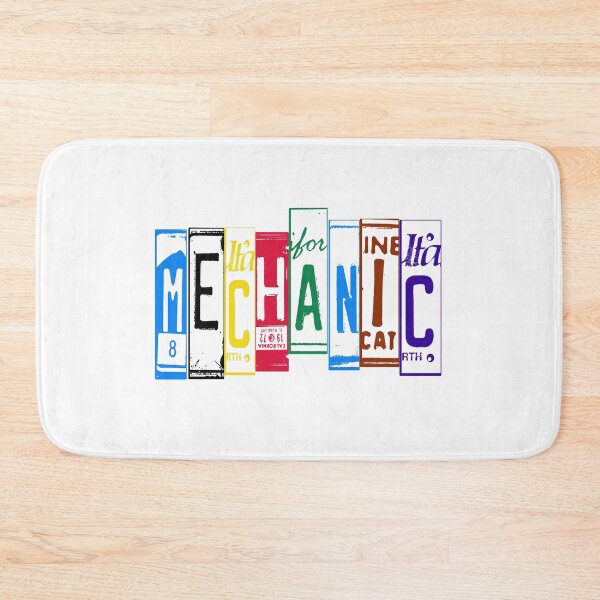 Item preview, MECHANIC License plates cut up designed and sold by thatstickerguy.