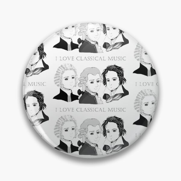 Item preview, Bach - Mozart - Beethoven in chibi style designed and sold by Bach4you.