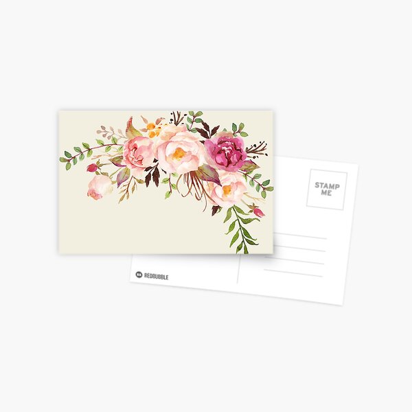 Item preview, Romantic Watercolor Flower Bouquet designed and sold by junkydotcom.