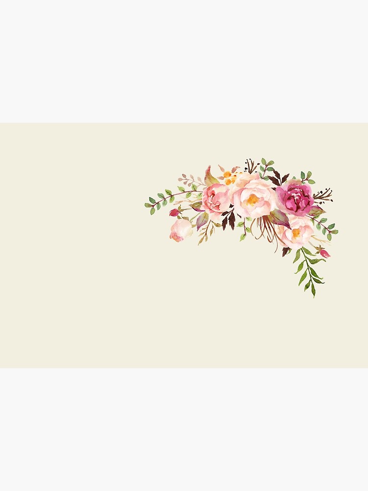 Romantic Watercolor Flower Bouquet by junkydotcom