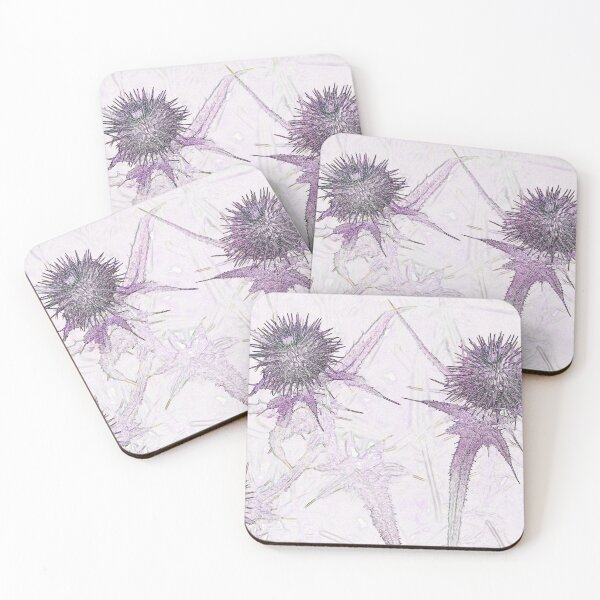 Item preview, Purple thistle ink and watercolour style pop art designed and sold by Latch Farm  Studios.