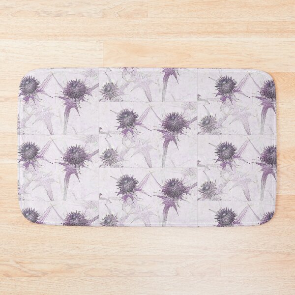 Item preview, Purple thistle ink and watercolour style pop art designed and sold by Latch Farm  Studios.