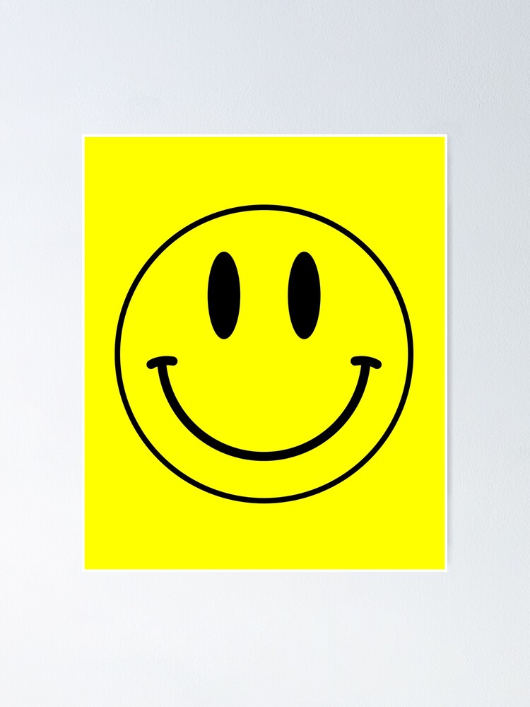"Acid House Smile Face" Poster for Sale by Chairboy Redbubble