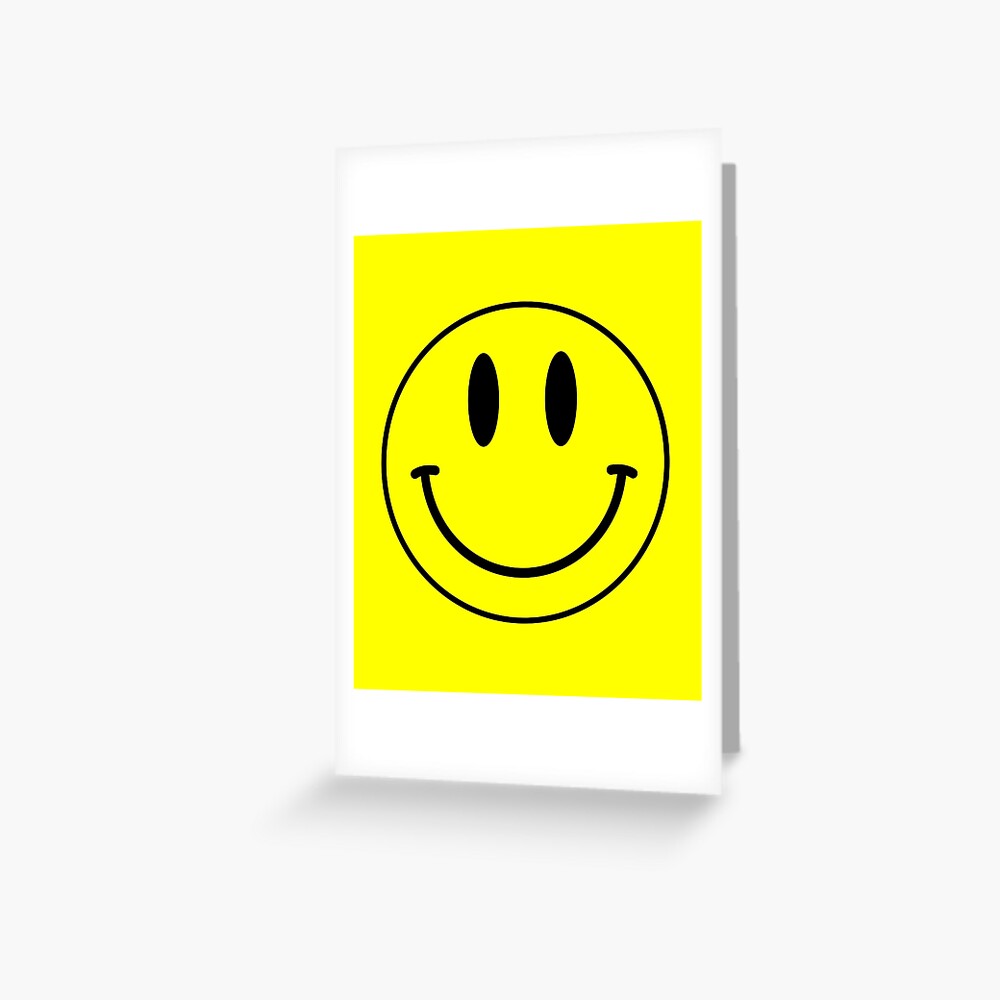 "Acid House Smile Face" Greeting Card by Chairboy Redbubble