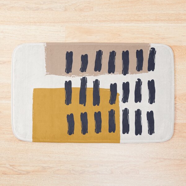 Item preview, Brush Stroke with Mustard Cashmere 03 - Abstract Minimal Shapes Modern Mid Century Texture. Gift idea Home deco designed and sold by MarleneCanto.