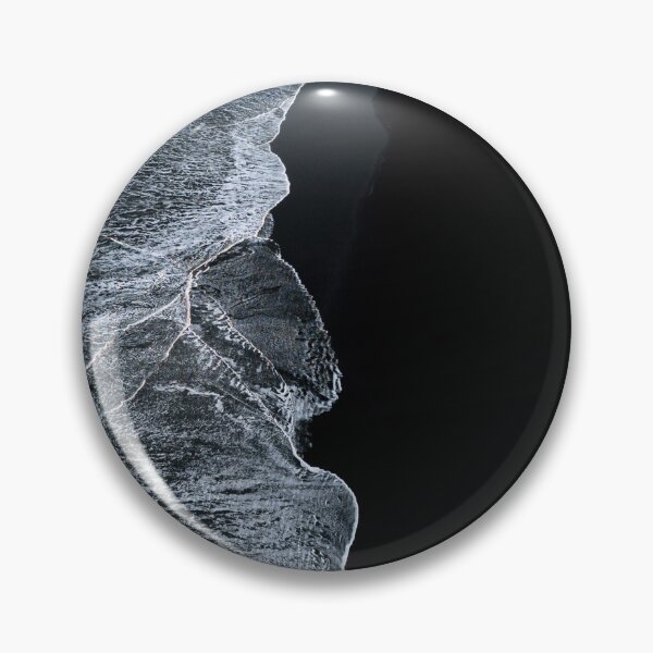 Item preview, Minimalist waves and black sand beach in Iceland - Landscape Photography designed and sold by regnumsaturni.