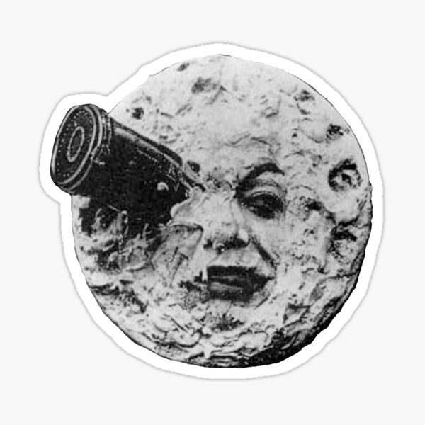 EARLY CINEMA. A Trip to the Moon. By Georges Melies. 1902. Sticker