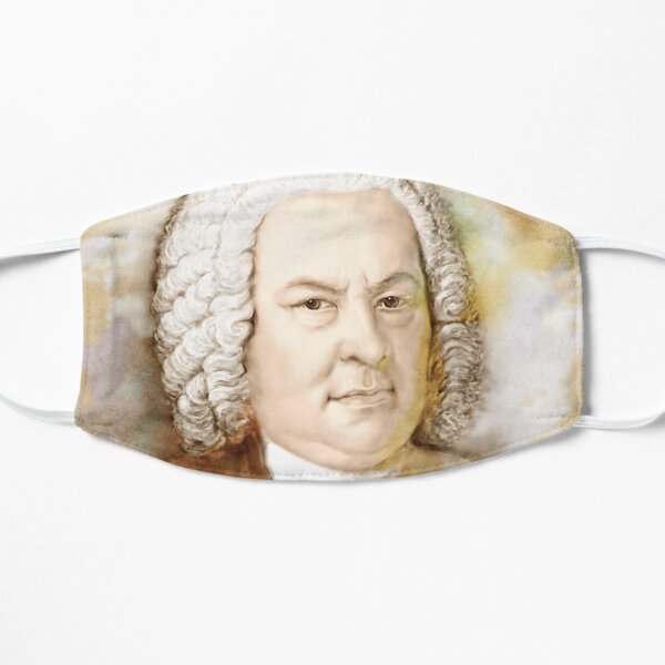 Johann Sebastian Bach im Aquarell Stil Maske