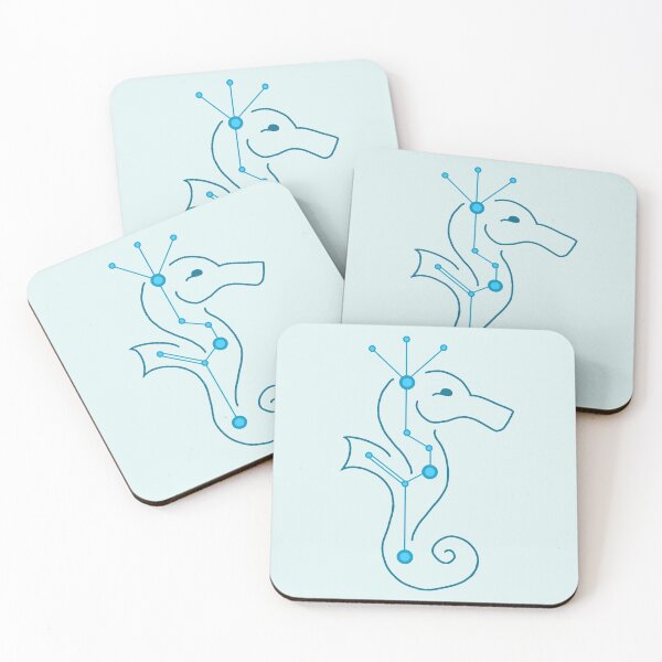 Item preview, Acetylcholine Seahorse - blue designed and sold by Lindsay Santacroce.