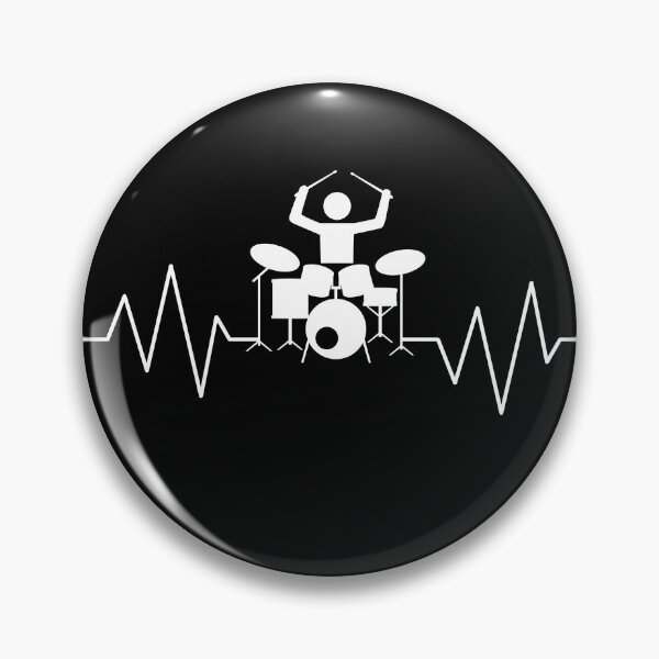 Item preview, Drummer Heartbeat Pulse Line Percussion designed and sold by playloud.