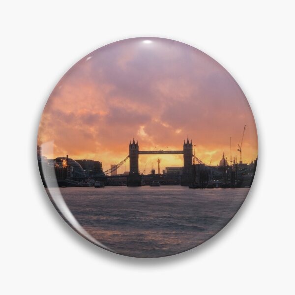 Item preview, Silhouette of Tower Bridge London at Sunset designed and sold by SMartin.