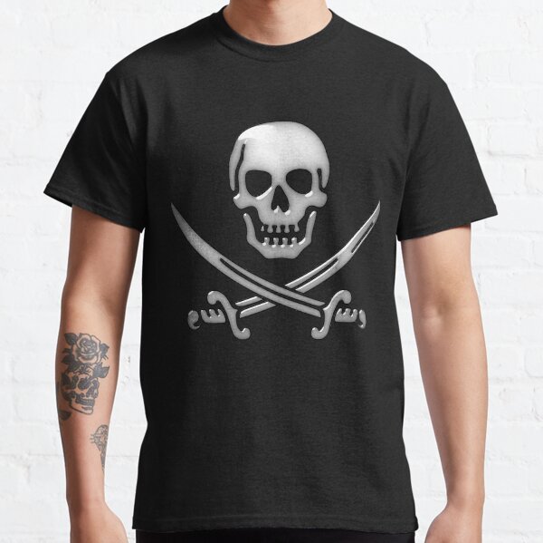 Aperçu de l'œuvre Crâne de pirate vitreux et os croisés d'épée créée et vendue par Gravityx9.