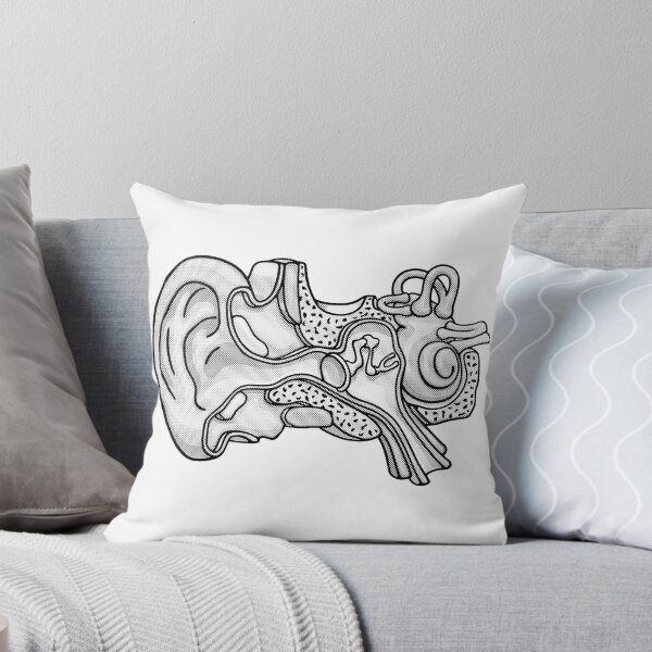 Item preview, Duotone Illustration of Inner Ear Anatomy designed and sold by taylorcustom.