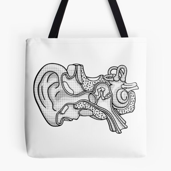 Item preview, Duotone Illustration of Inner Ear Anatomy designed and sold by taylorcustom.