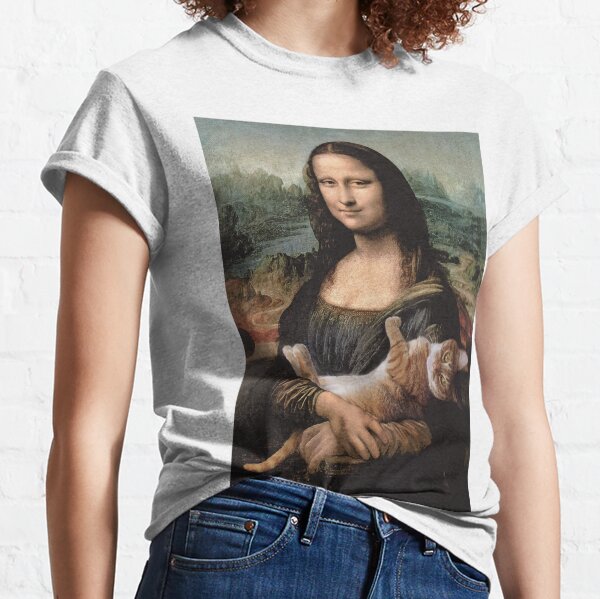 Mona Lisa and her cat Classic T-Shirt