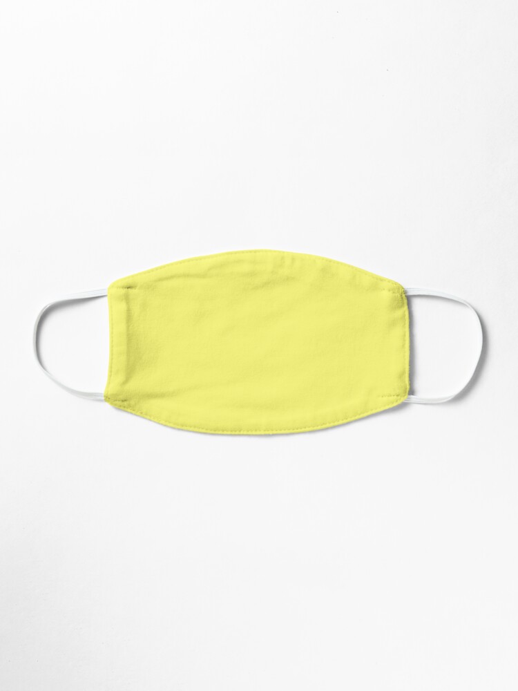 Download From The Crayon Box Bright Yellow Laser Lemon Solid Color Mask By Simplysolid Redbubble PSD Mockup Templates