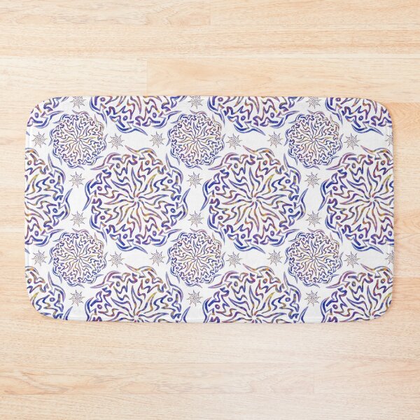 Item preview, Colourful mandala repeating pattern designed and sold by PatternLady.
