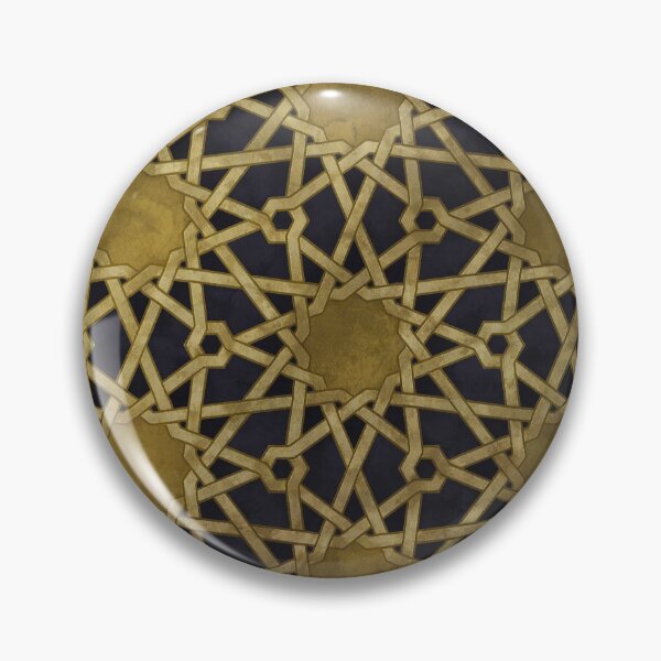 Item preview, Golden Islamic Middle Eastern Arab Mandala Pattern designed and sold by Mandala Peace.