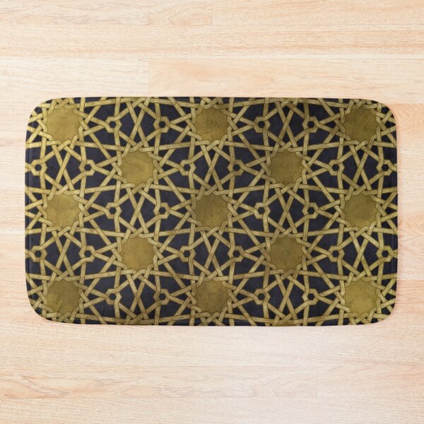 Item preview, Golden Islamic Middle Eastern Arab Mandala Pattern designed and sold by Mandala Peace.