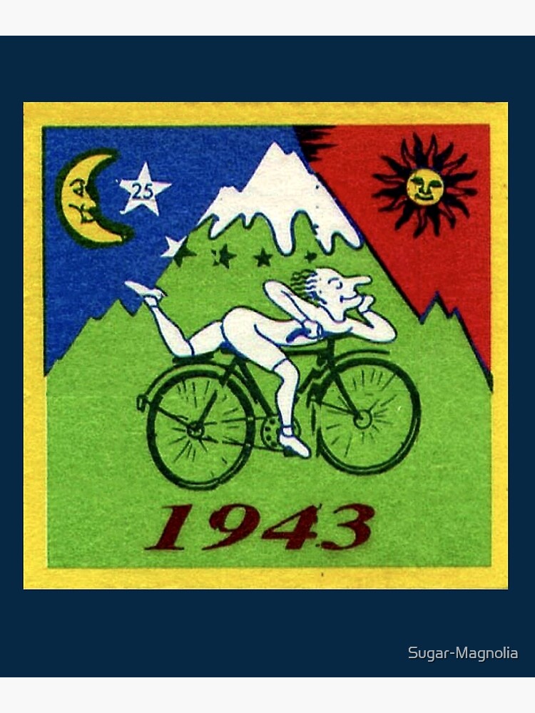 Albert Hoffman Lsd Bicycle Day Postcard By Sugar Magnolia Redbubble