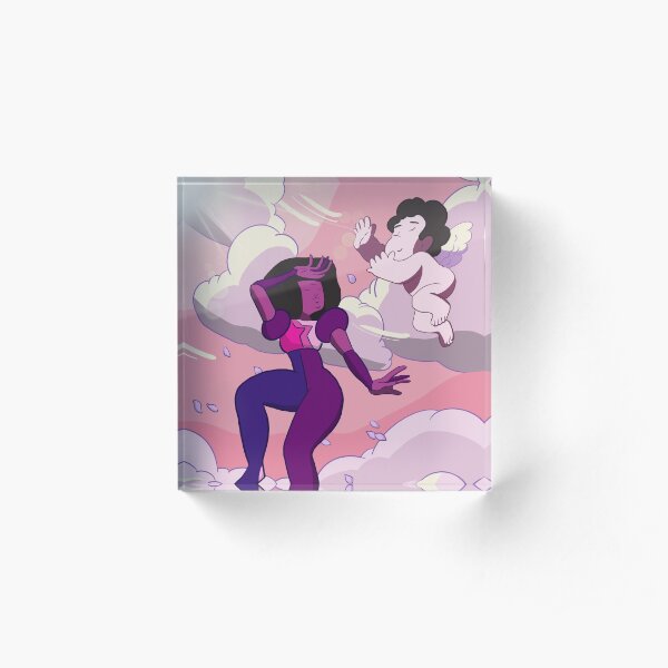 Steven and Garnet Acrylic Block