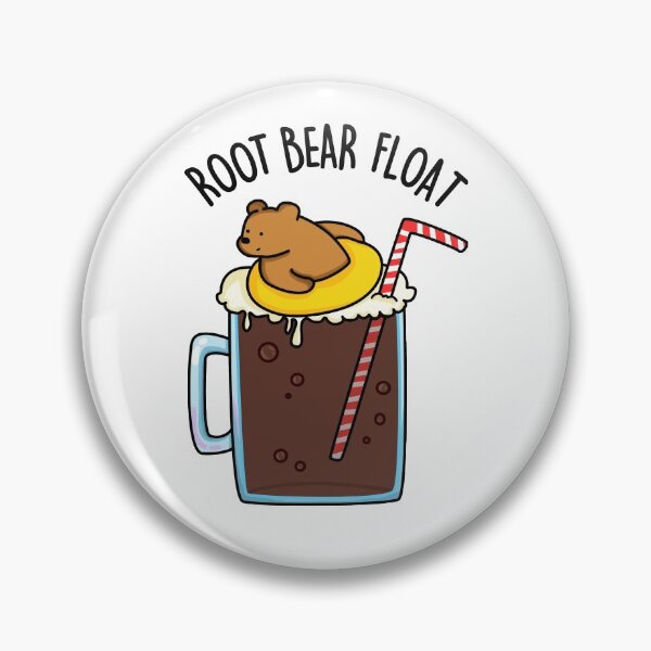 Item preview, Root Bear Float Animal Pun designed and sold by punnybone.