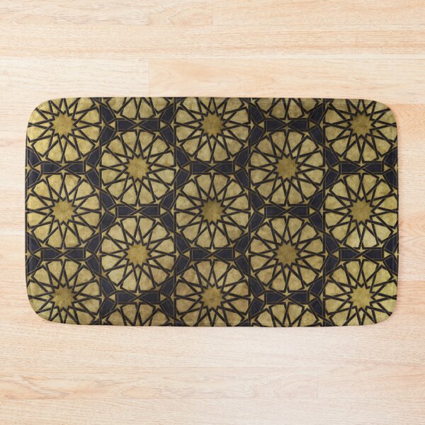 Item preview, Golden Islamic Middle Eastern Arab Mandala Pattern designed and sold by Mandala Peace.