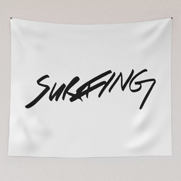 Item preview, Surfing Lettering Surfer Surflife Typography designed and sold by OmmeDesigns.