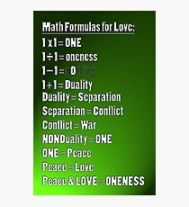 Math 4 Love Photographic Print