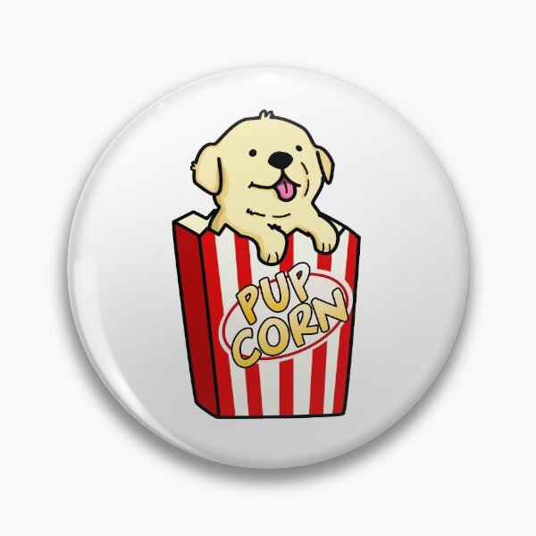 Item preview, Pup Corn Funny Pop Corn Puns  designed and sold by punnybone.