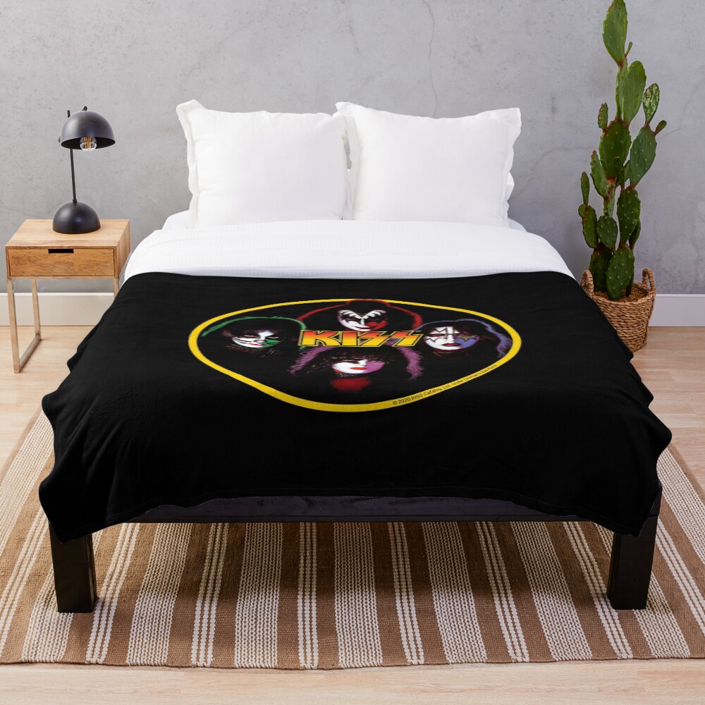 "Kiss Band Rock Stars" Throw Blanket for Sale by Fangpunk Redbubble
