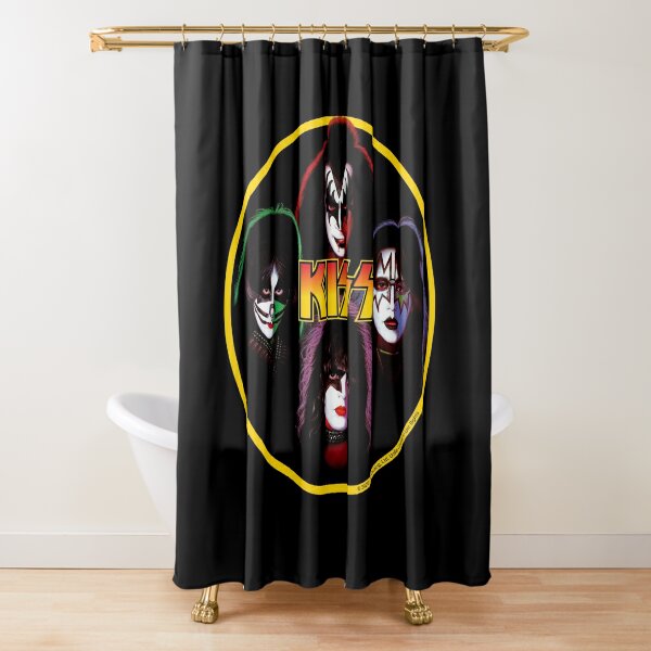 Disover Kiss Band Rock Stars Shower Curtain
