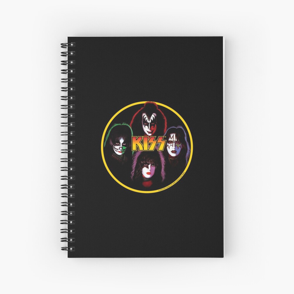 "Kiss Band Rock Stars" Spiral Notebook for Sale by Fangpunk Redbubble