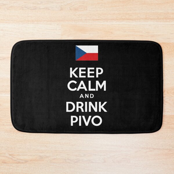 Item preview, Keep Calm And Drink Pivo Czech Beer designed and sold by jaycartoonist.