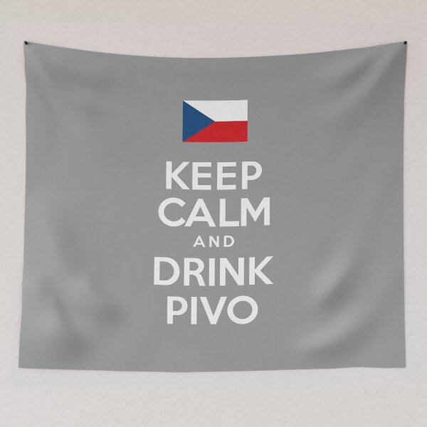 Item preview, Keep Calm And Drink Pivo Czech Beer designed and sold by jaycartoonist.
