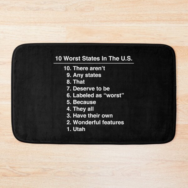 Item preview, Utah Is The Worst State Ever Funny print designed and sold by jakehughes2015.